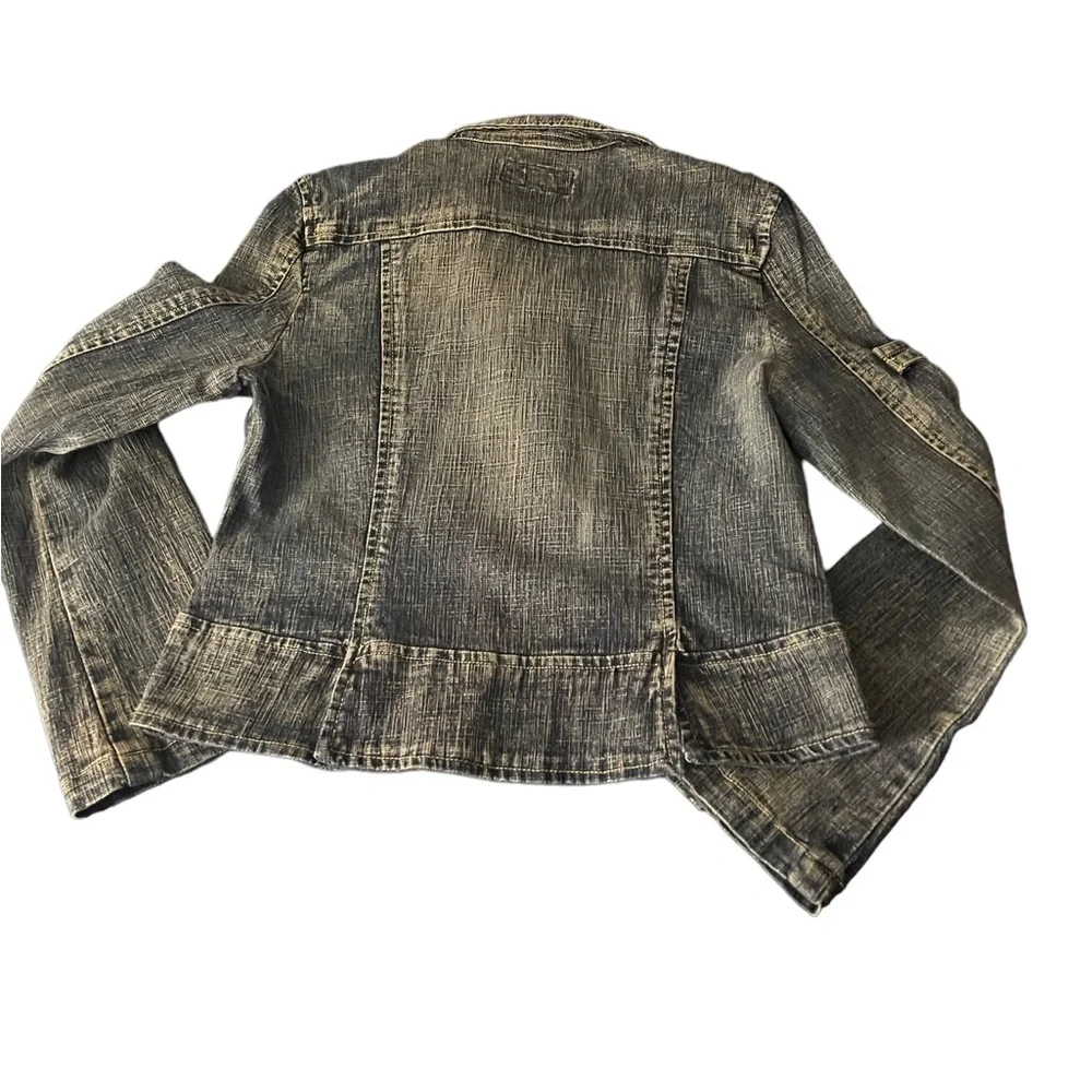 Large DENIM JACKET by Younique.     
BL/RD3 - Picture 4 of 5